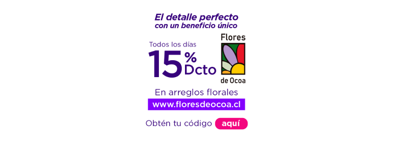 Un detalle perfecto con un beneficio único, todos los días 15%dcto en arreglos florales