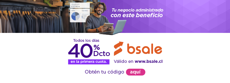 Tu negocio administrado con este beneficio, todos los días 40%dcto en la primera cuota