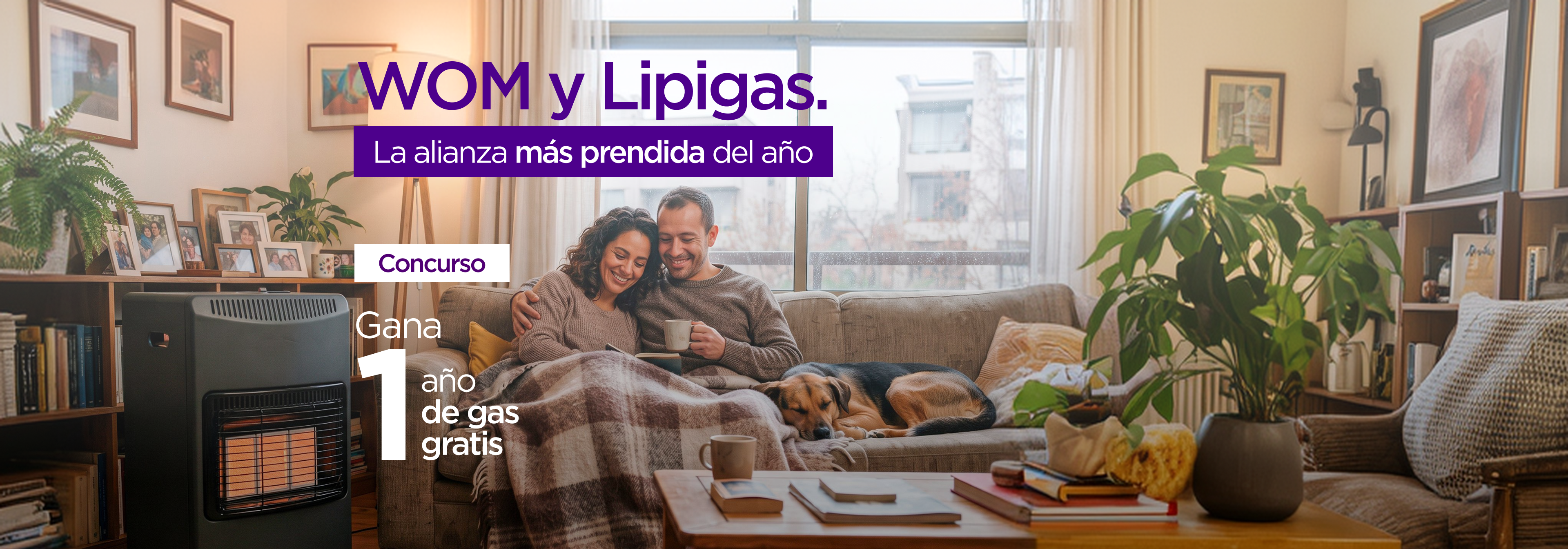 WOM y Lipigas - La alianza más prendida del año - Concurso Gana 1 año de gas gratis.