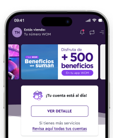 Descarga tu App WOM
