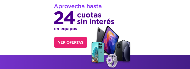 Lo mejor de ser WOM en esta vuelta a clases | Aprovecha hasta 24 cuotas sin interes en equipos | Ver Ofertas