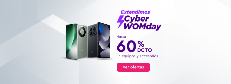 Extendimos - Cyber WOMday - Hasta 60% Dcto en equipos y accesorios - Ver ofertas