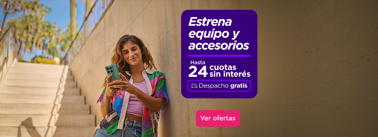 Ya comenzó Cyber WOMday - 55%de descuento en equipos y accesorios- 24 cuotas sin interés | Despacho Gratis | Ver equipos