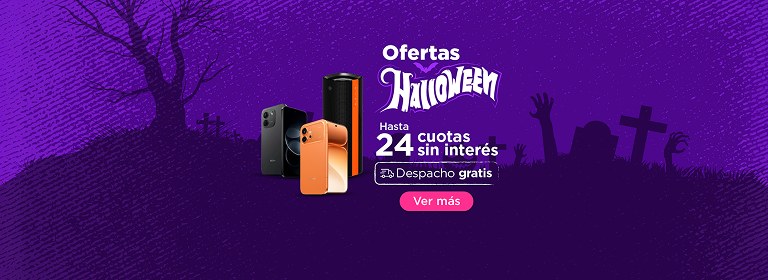 Ofertas Halloween - Hasta 24 cuotas sin interés | Despacho Gratis | Ver equipos