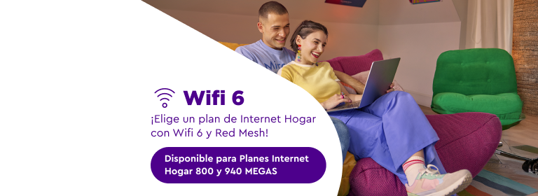 Elige un plan Internet Hogar con WiFi 6 y Red Mesh