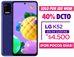 40% dcto LG K52