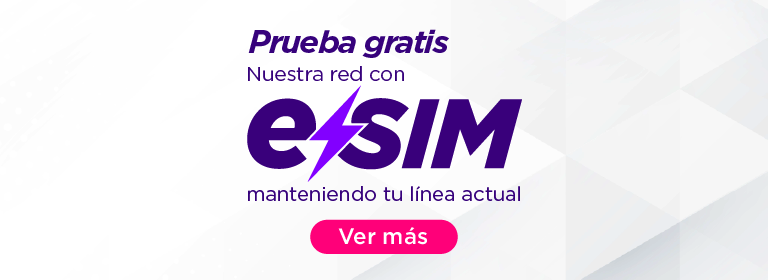 Prueba gratis nuestra red con eSim, manteniendo tu línea actual