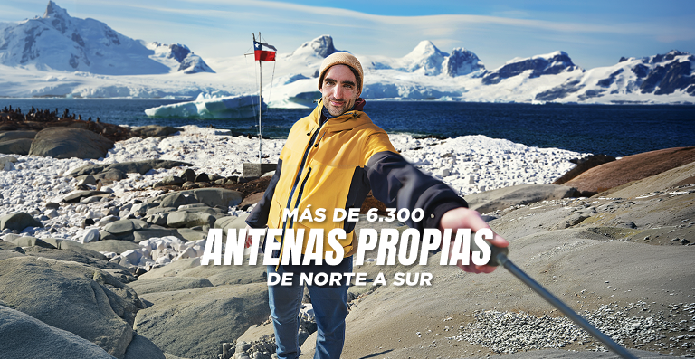 más de 6300 antenas propias de norte a sur