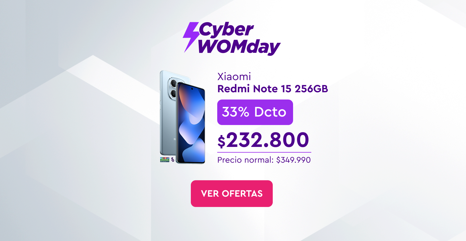 Cyber WOMday, 24 cuotas sin interés con bancos asociados - Despacho gratis - Ver ofertas