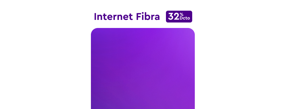 Internet Fibra - 32% de descuento