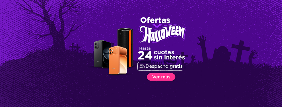 Ofertas Halloween, hasta 24 cuotas sin interés con despacho gratis