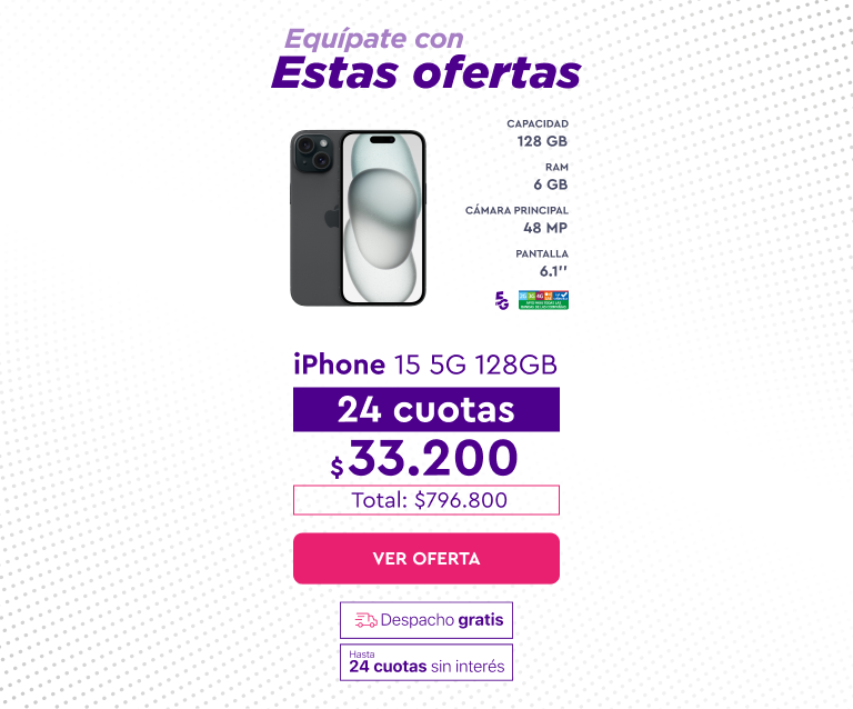 iPhone 15 5G 128GB