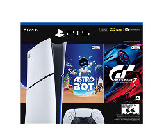 Sony PS5 Slim Digital 825GB + juegos Astro Bot y GT7