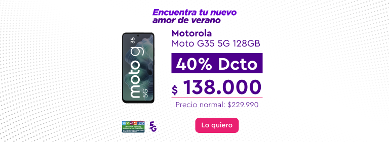 Motorola Moto G35 5G 128GB - $138.000