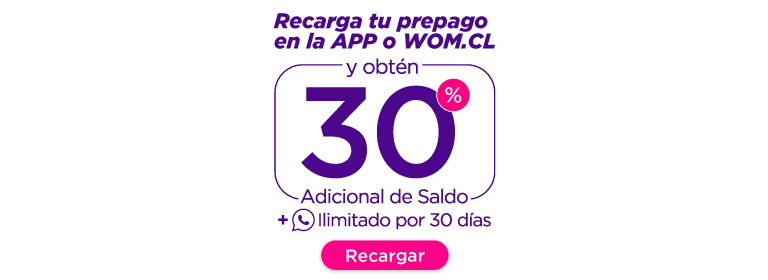 recarga tu prepago en la app y womcl