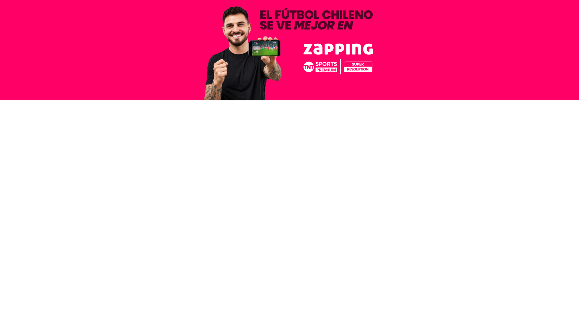 El futbol chileno se ve mejor en Zapping